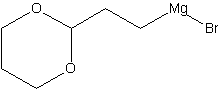 (1,3-二氧杂环己基乙基)溴化镁结构式