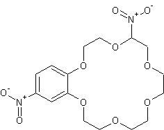 反-4,5'-二硝基二苯并-18-冠-6结构式
