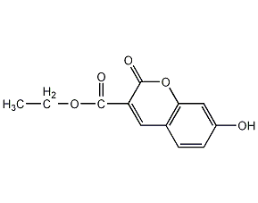7-羟基香豆素-3-羧酸乙酯结构式