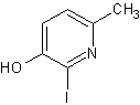 6-碘-2-甲吡啶-5-醇结构式