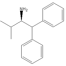 (R)-(+)-2-氨基-3-甲基-1,1-二苯基丁烷结构式