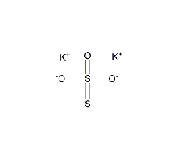 硫代硫酸钾结构式