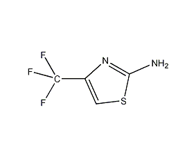 2-氨基-4-(三氟甲基)噻唑结构式