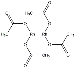 乙酸铑(II)二聚体结构式