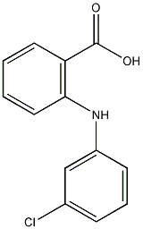 N-(3-氯苯基)邻氨基苯甲酸结构式