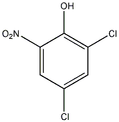 2,4-二氯-6-硝基苯酚结构式