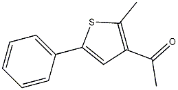 3-乙酰基-2-甲基-5-苯基噻吩结构式
