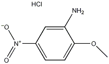 2-氨基-4-硝基茴香醚盐酸结构式