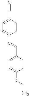 4'-乙氧基苄烯-4-氨基苄腈结构式