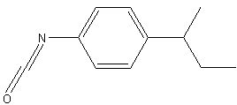 4-sec-丁基苯基异氰酸酯结构式