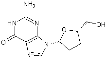 2,3-二脱氧鸟苷结构式