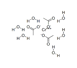 六水醋酸铬(Ⅲ)结构式