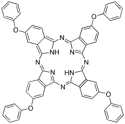 2,9,16,23-四苯氧基-29H,31H-酞菁结构式
