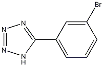 5-(3-溴苯基)-1H-四唑,结构式