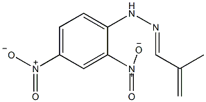 甲基丙烯醛-2,4-二硝基苯基腙结构式