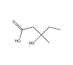 3-羟基-3-甲基戊酸结构式