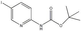 (5-碘2-吡啶基)氨基甲酸叔丁酯结构式
