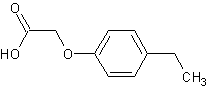 4-乙基苯氧基乙酸结构式