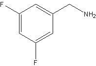 3,5-二氟苯甲胺结构式