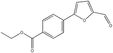 (5-甲酰-2-呋喃基)苯甲酸乙酯结构式