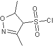 3,5-二甲基异噁唑-4-磺酰氯结构式