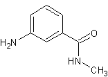3-氨基-N-甲基苯甲酰胺结构式