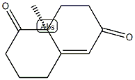 (S)-(+)-3,4,8,8a-四氢-8a-甲基-1,6-(2H,7H)-萘二酮结构式
