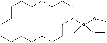二甲氧基甲基十八基硅烷结构式