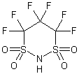 1,1,2,2,3,3-六氟丙烷-1,3-二磺酰亚胺结构式