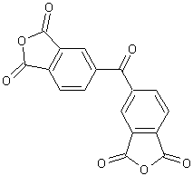 3,3',4,4'-苯甲酮四羧酸酐结构式