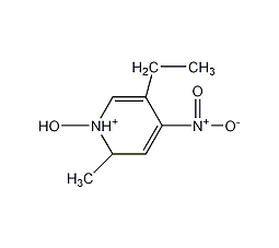 3-乙基-6-甲基-4-硝基-6H-吡啶-1-氧化物结构式