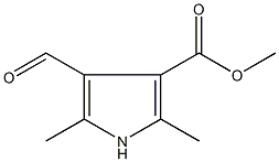 4-甲酸-2,5-二甲基-1H-吡咯-3-羧酸甲酯结构式