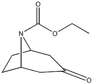 N-乙氧甲酰-4-托品酮结构式
