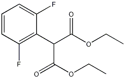 (2,6-二氟苯基)丙二酸二乙酯结构式