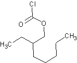 氯甲酸-2-乙基己酯结构式