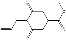 4-烯丙基-3,5-二氧-1-环己羧酸甲酯结构式