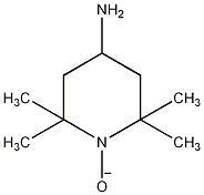 4-氨基-2,2,6,6-四氢甲基哌啶-1-氧结构式