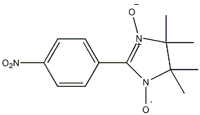 2-(4-硝基苯基)-4,4,5,5-四甲基咪唑啉-3-氧化物-1-氧基结构式