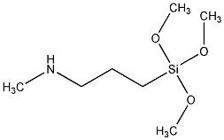 (3-甲氨基丙基)三甲氧基硅烷结构式