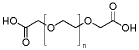 聚(乙烯甘醇)双(羧甲基)乙醚结构式