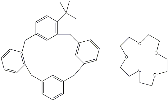 4-叔丁基杯[4]芳烃-冠-5-配合物结构式