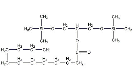 Dodecanoic acid 2-[(trimethylsilyl)oxy]-1-[[(trimethylsilyl)oxy]methyl]ethyl ester