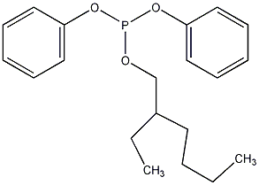 联苯亚磷酸2-乙基己酯结构式