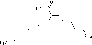 2-正己基癸酸结构式
