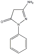 3-氨基-1-苯基-2-吡唑啉-5-酮结构式
