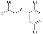 2,5-二氯苯基硫代羟基乙酸结构式