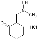 2-二甲氨基甲基-1-环己酮盐酸盐结构式