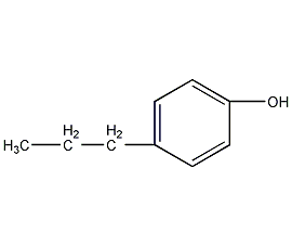 4-正丙基苯酚结构式