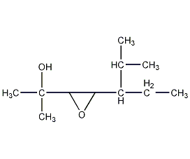 5-异丙基-2-甲基-3,4-环氧-2-庚醇结构式