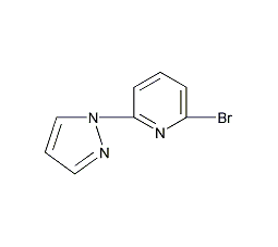 2-溴-6-(1H-吡唑-1-基)吡啶结构式